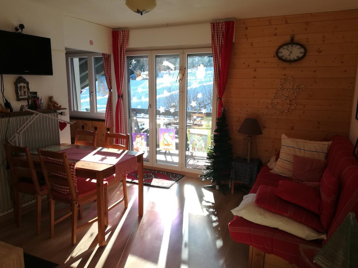 Romantic Chalet-Style Flat With Mountain View Torgon Buitenkant foto